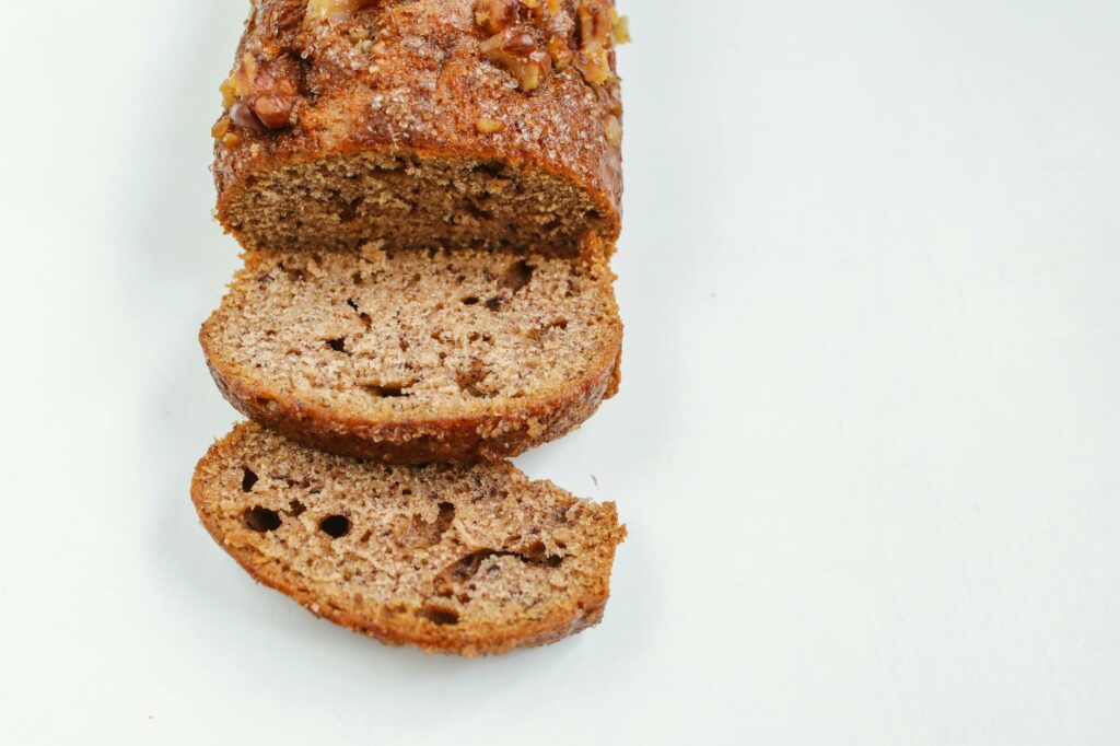 brown bread on white surface